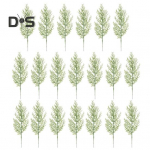 20 tk Kunstm&auml;nni oksad Korduvkasutatav v&otilde;ltsroheline leht meisterdamiseks fotograafia rekvisiidid Kodu j&otilde;ulukaunistus roheline