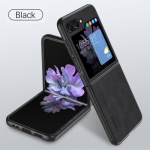 T&auml;ielik objektiivikaitse&uuml;mbris Samsung Galaxy Z Flip 5 lambanahast tagakaas Samsung Galaxy Z Flip 5 pehme lambanahast &uuml;mbrise jaoks For Samsung Z Flip5 must