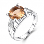 100 % 925 sterlingh&otilde;beda p&auml;ritoluga topaass&otilde;rmus, emased Anillos De pulmapaelad, h&otilde;bedane 925 ehted, kihlus topaasist s&otilde;rmusekarp 9 kollane