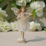 1tk vaigu valge ingel nukk lille haldja aed DIY mini lillekaunistus multikas kingitus laud auto koogi kaunistus