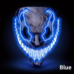 Halloweeni hirmutav mask LED-valgustusega 3 valgustusrežiimi EL-juhtmega festivali Cosplay kost&uuml;&uuml;mipidude karnevali jaoks t&auml;iskasvanutele ja lastele