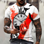 2022. aasta br&auml;ndi meeste s&auml;rk 3D-printimine Retrokompass Street Cool Trend O-kaelusega T-s&auml;rk Disain Moer&otilde;ivad, &uuml;lisuur 5XL S