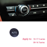 Konsooli armatuurlaua kliimaseadme nuppude v&otilde;tmekorkide vahetus BMW 5 6 7 seeria X5 X6 F10 F18 F06 F12 F01 F02 F15 F16 520 jaoks AC Rotary COVER black