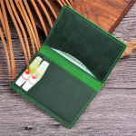 Kvaliteetne Crazy Horse Nahast meeste VIP ID krediitkaardihoidja &Otilde;huke &otilde;huke m&auml;lukaartide &uuml;mbrised P&auml;ris veisenahast rahakott meestele roheline