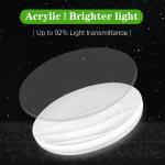 1 tk AC 85-265V 18W valge valgus &Otilde;huke &uuml;mmargune LED-laevalgusti sobib elutuppa, magamistuppa, k&ouml;&ouml;ki, garderoobivalgustitesse