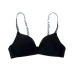 Naiste &otilde;mblusteta kirjarihmadega rinnahoidja juhtmevaba push-up rinnahoidja Seksikas pesu Bralette Reguleeritavad s&uuml;gavad U-t&auml;hega rihmad T&uuml;drukutele Mood Intiimsed 34/75AB must