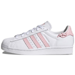 Adidas Superstaari s&otilde;lmega k&ouml;is &ndash; valge l&auml;bipaistev roosa naiste tossud, pilv-valge GZ3446 39⅓