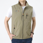 Meeste Vabaaja V&auml;livest Vest Jakk M khaki