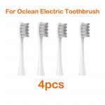 Oclean elektrilise hambaharja vahetuse jaoks Hambaharjapeade puhastamine k&otilde;igile Oclean hambaharjale X Pro / X / Z1 / F1 / One / Air 4pcs grey