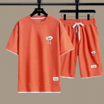 Vahvlikomplekt, meeste komplekt, suvine T-s&auml;rk, l&uuml;hikesed p&uuml;ksid, dressid, meeste t&auml;navar&otilde;ivad, l&uuml;hikeste varrukatega, 2 osa, vabaaja meeste spordi&uuml;likonna riided L