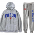 2023. aasta s&uuml;gis/talv uus korea v&auml;ljaanne. N&auml;gusa stiiliga disain vaba vabaaja spordip&uuml;ksid Sweetheart Guard p&uuml;ksid, kaheosaline armastuskirjaga komplekt S