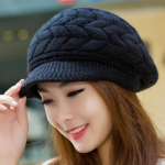 Keskealised eakad Soojad s&uuml;gistalvised Kootud Villased M&uuml;tsid Palus Korea Mood Barett M&uuml;tsid Naiste One Size