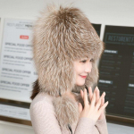 Rebase karusnahast lei feng m&uuml;ts naiste talvine korea versioon armas &otilde;ues paksendatud soe suur k&otilde;rvakaitse karvam&uuml;ts kirdesuusatamine Elastic(55-60cm)