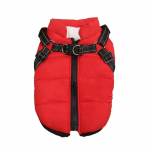 Puuvillane koerajakk rakmetega Soojad talveriided v&auml;ikestele ja keskmistele suurtele koertele Veekindel koeramantel Chihuahua prantsuse buldogi varustus M