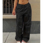 Seksikad madala v&ouml;&ouml;kohaga massiivsed lahtised p&uuml;ksid Naiste t&auml;navar&otilde;ivad sirged taskutega p&uuml;ksid Mood vabaaja naiste p&uuml;ksid 27788 XS must