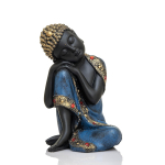 Pol&uuml;kivist Kodu Dekoratsioon Kaunistus Buddha Iidol Kuju Vaateakna Ese Kingitus Kingituse Ese-BLU_BLK-DB5-(13)