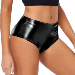 Naiste l&uuml;hikesed p&uuml;ksid Wetlook Hotpants metallist alusp&uuml;ksid l&auml;ikivad Stretch tantsup&uuml;ksid peodisko &ouml;&ouml;klubi kost&uuml;&uuml;m L