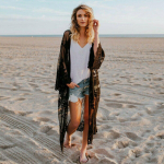 Naiste pitsist kimono pluus mantel Boho Kaftan Cape Cardigan Beach Cover Up Top must