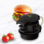 Hamburgeri k&uuml;psetusmasin, hommikus&ouml;&ouml;gi v&otilde;ileivak&uuml;psetaja munakeetja r&otilde;ngaga, kohandatud koostisained, sobib suurep&auml;raselt inglise muffinite, sarvesaiade, minivahvlite jaoks, must must