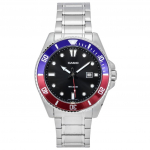 Casio standardne analoog roostevabast terasest musta sihverplaadiga kvartsist MDV-107D-1A3 200M meeste k&auml;ekell must