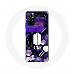 &Uuml;mbris Xiaomi Redmi Note 11s 5G Bangtan Sonyeondan BTS Logo Army Bomb Lightstick jaoks