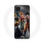 &Uuml;mbris Samsung Galaxy A22 5G Goku naruto Luffy &uuml;heosalise Dragon Ball z 3D Anime manga jaoks