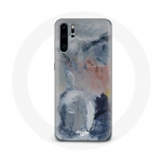 Huawei P30 &uuml;mbris, hall abstraktse tekstuuriga taust