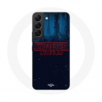 &Uuml;mbris Samsung Galaxy S22 Stranger Thingsi logo Sinine taust 2. hooajast