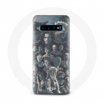 &Uuml;mbris Samsung Galaxy S10 Edge Game of Thrones 8. hooaja jaoks Game of Thrones plakati tegelaste taust