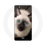 &Uuml;mbris Huawei P8 Lite mustvalge siniste silmadega siiami kassile