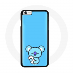 Coque pour Iphone 7 Bangtan BTS BT21 Koya RM Fond Bleu