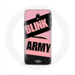 Coque pour Samsung Galaxy J3 2017 BTS ARMY Et Blackpink Blink Rose Noir
