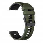 Kummist spordirihm HAYLOU k&auml;ekellale R8 ujumissilikoonist pehme kellarihm 20 mm 22 mm rihma asendusrihm Haylou kella S8 jaoks 20mm armee roheline v&auml;rv