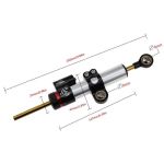 Mootorratta reguleeritav roolisiibri stabilisaator Ducati 848 CBR650R CB650F ZX10R MT09 jaoks must
