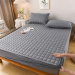 100% veekindel puuvillane voodilina lesta- ja bakterivastane madratsikaitse Pehme hingav madratsikate, pestav 2xPillowcase 48x74cm