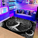 1 tk V&auml;simusvastased k&ouml;&ouml;givaibad Tree Of Life Print Veekindel libisemisvastane paks polsterdatud k&ouml;&ouml;gimatt Tugeva t&ouml;&ouml;v&otilde;imega mugav k&ouml;&ouml;gimatt 40*60cm