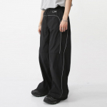 Women's Men's Brown High Waist Jogger Y2K Baggy Cargo Pants Sweatpants Wide leg Track Traksuits Trousers Men Reflective Korean Summer Pants Style 2023 M hall