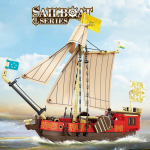 KAZI Purjepaat Kuunaer S&otilde;jalaev Laev Ehitusklotsid Komplektid Ise ise laeva kokkupanemine Mudel Nukud Tellised Lastele M&auml;nguasjad Kingitused EI KARTI