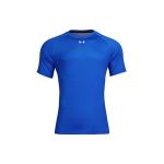 Under Armour Kamuflaažiga Jalgpalli Kootud Treeningm&auml;ngu &Uuml;mmarguse Kaelusega Kitsas Sirge L&uuml;hikeste Varrukatega T-s&auml;rk Unisex Topid Kuninglik Sinine 21500528-400 M