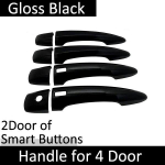 for Nissan Qashqai 3 J12    Gloss Black Smart Door Handle Cover Sticker Trim Car Decorate Styling Accessories Gadget 4Handle 2 Buttons