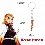 15 stiili Anime Deemon Slayer Kimetsu No Yaiba M&otilde;&otilde;ga v&otilde;tmehoidja Rengoku Kyoujurou Giyuu Shinobu relva v&otilde;tmehoidja metallist ripats kingitus