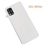 Samsung Galaxy A51 A515 telefoni korpuse tagumise aku kaane ukse tagapaneel koos kaamera objektiiviga a51 white