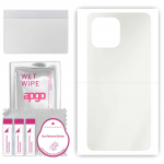 apgo MATTE Protective Skin Sticker for the back compatible with Oukitel C21 Pro, Wrap Film, Hydrogel Film, Flexible, Soft TPU with positioning layer e