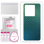 apgo Protective Skin Sticker for the back compatible with Vivo IQOO Neo7 Racing Edition, Wrap Film, Foil, Vinyl - Pattern Carbon Chameleon CAKA1