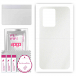 apgo Protective Skin Sticker for the back compatible with Samsung Galaxy S20 Ultra, Wrap Film, Foil, Vinyl - Pattern Matte Transparent