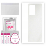 apgo Protective Skin Sticker for the back compatible with Samsung W21 5G, Wrap Film, Foil, Vinyl - Pattern Matte Transparent