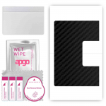 apgo Protective Skin Sticker for the back compatible with Lenovo Yoga Tab 3 Plus, Wrap Film, Foil, Vinyl - Pattern Carbon Black