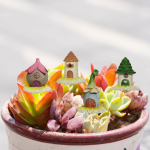 4 tk Maja Aiakujud Vaigust nukumajadekoratsioon Miniatuursed kujukesed sise&otilde;uemuru jaoks