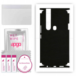apgo Protective Skin Sticker for the back+sides compatible with Tecno Camon 15 Pro, Full Wrap Film, Foil, Vinyl - Pattern Matrix