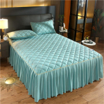 Luksuslik paksu roosa tepitud voodikate Queen Size Nordic kvaliteetne plisseeritud servaga voodikate voodil Tikandid voodikatted 120x200cm only 1 pcs